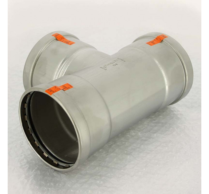 Тройник пресс 108 нержавеющая сталь Sanpress Inox VIEGA 108