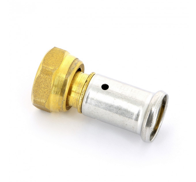 Муфта с накидной гайкой, плоская прокладка пресс HENCO 16x1/2"