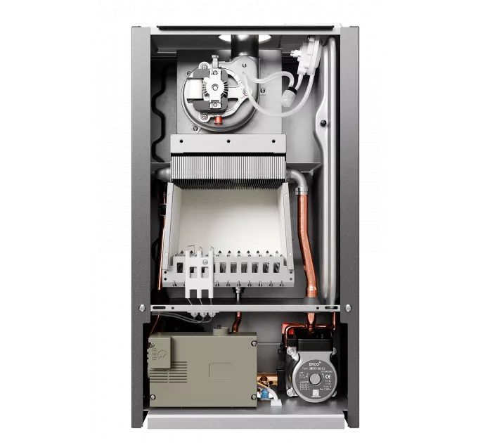 Газовый настенный котел E8 tempo GHC24V черная стеклянная панель