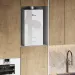 Газовый настенный котел E8 tempo GHD24V белая стеклянная панель