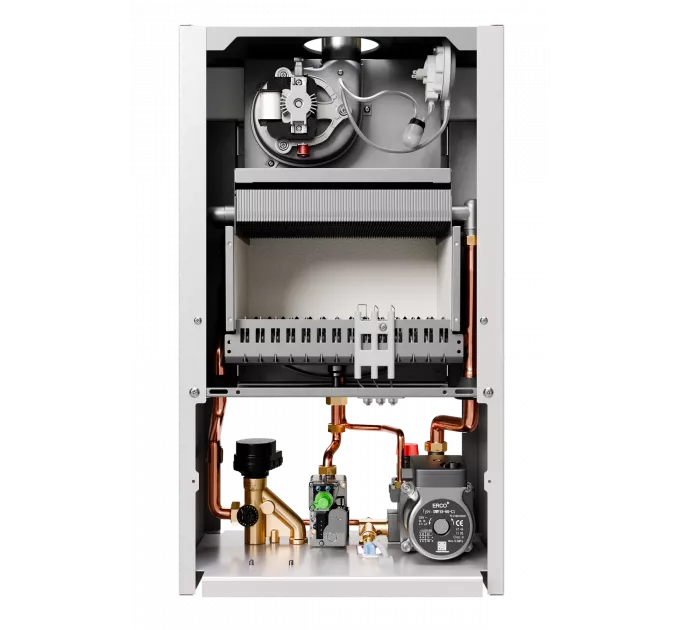 Газовый настенный котел E8 tempo GHD32V белая стеклянная панель