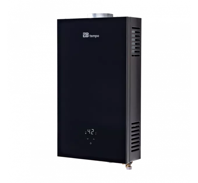Газовая колонка E8 tempo E8WCY20 черная стеклянная панель