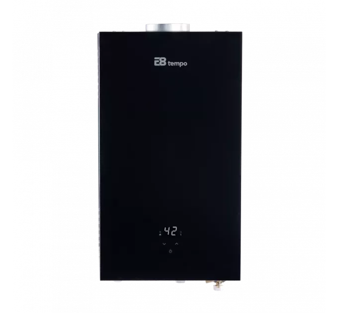 Газовая колонка E8 tempo E8WCY20 черная стеклянная панель