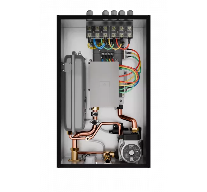 Электрический настенный котел E8 tempo EJA10V черная стеклянная панель