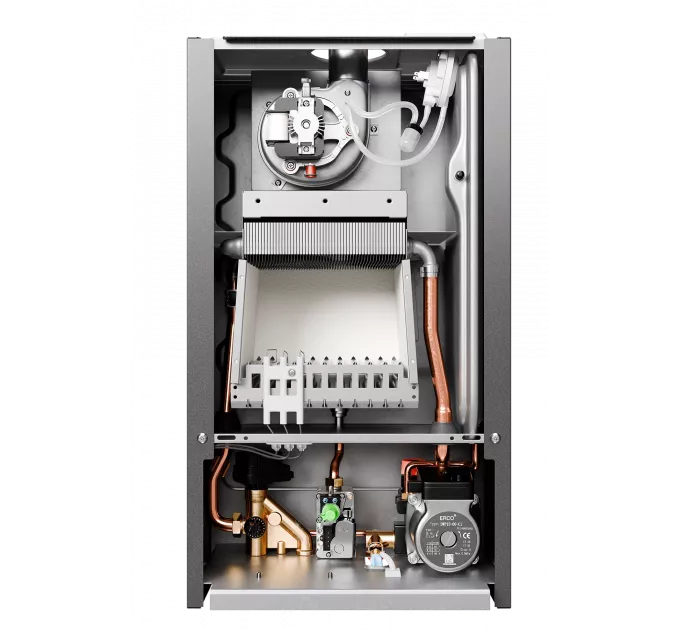 Газовый настенный котел E8 tempo GHC24V черная стеклянная панель