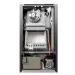 Газовый настенный котел E8 tempo GHC24W черная стеклянная панель