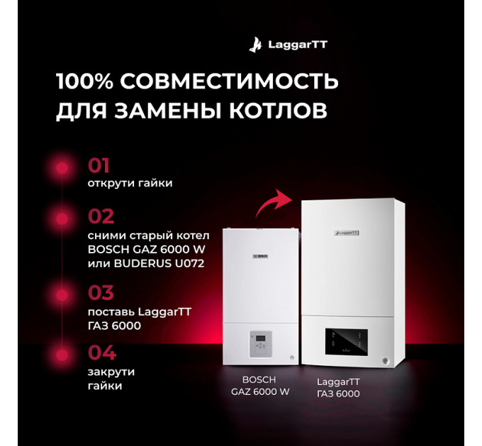 Котел настенный LaggarTT ГАЗ 6000 28 С