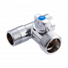 Кран-тройник MVI 1/2" x 3/4" x 1/2" BV.462.040504 (ВР/НР/НР)