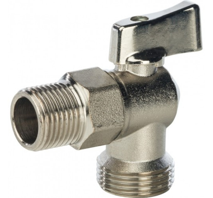 Stout Кран шаровой угловой для бытовой техники 1/2" х 3/4"
