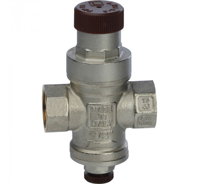 Stout SVS 3/4" Редуктор давления с давлением на выходе 1…4 бар с подсоединением для манометра 1/4"