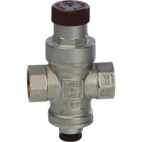 Stout SVS 1/2" Редуктор давления с давлением на выходе 1…4 бар с подсоединением для манометра 1/4"