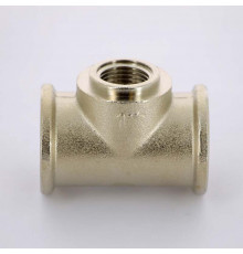 Тройник В 1" х 1/2" х 1" никелированный Uni-fitt