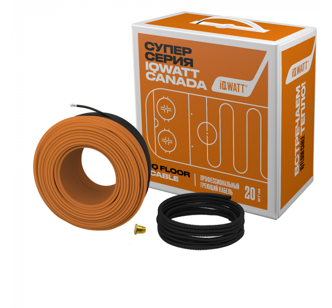 Греющий кабель IQ FLOOR CABLE 20 Вт/м - 80 м