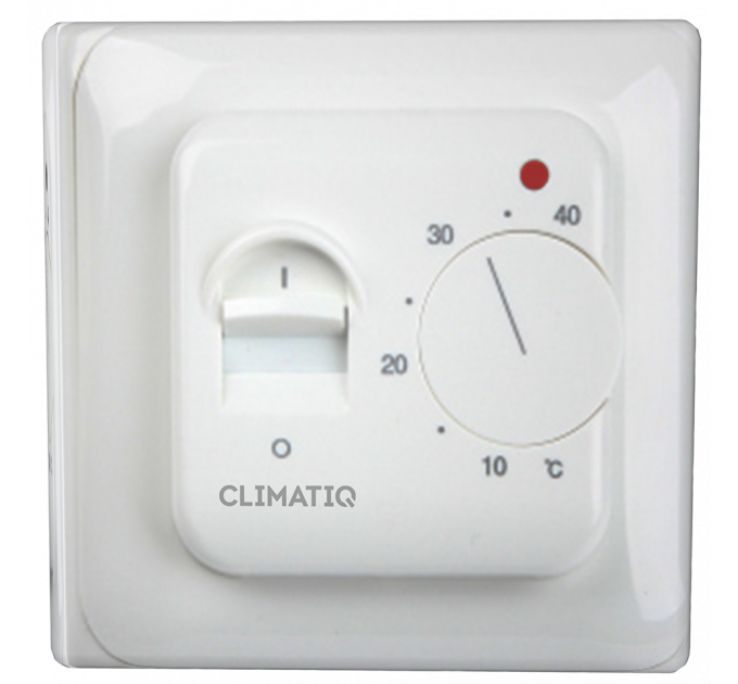 Терморегулятор с ручным управлением CLIMATIQ BT (white)