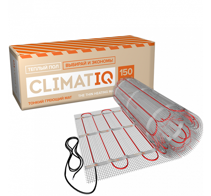 Тонкий самоклеящийся греющий мат CLIMATIQ MAT 15м²