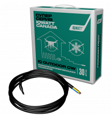 Греющий кабель для систем антиобледенения и снеготаяния IQ OUTDOOR CW 90м
