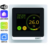 Программируемый терморегулятор с цветным сенсорным TFT дисплеем SMART HEAT Wi-Fi WHITE и голосовым управлением Алиса