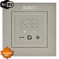 Электронный программируемый термостат IQ THERMOSTAT D шампань WI-FI