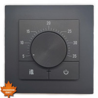 Электронный терморегулятор механическое управление IQ THERMOSTAT Dm черный