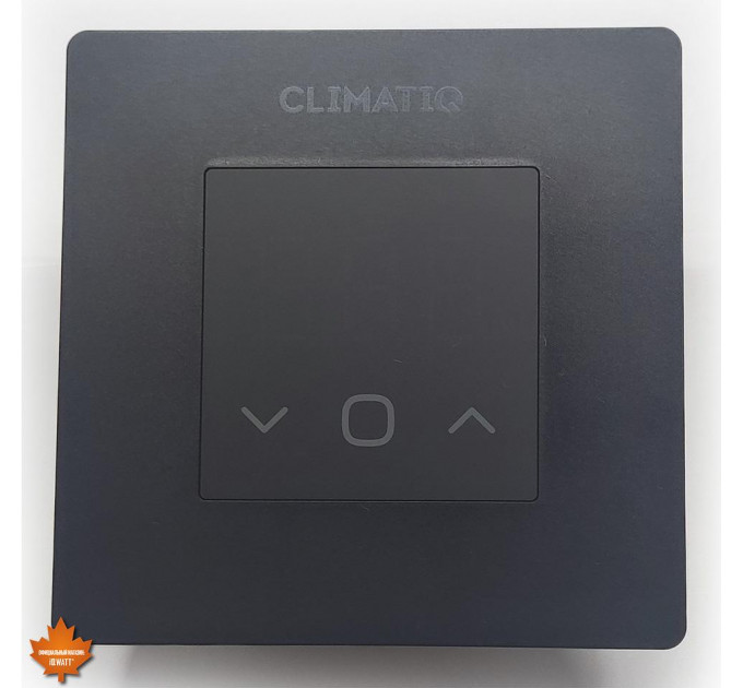 Электронный программируемый терморегулятор CLIMATIQ FD WI-FI черный