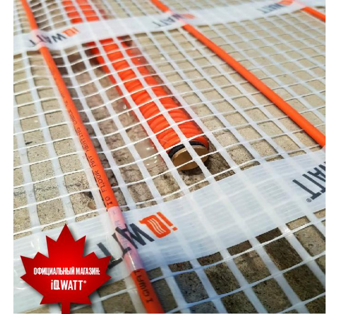 Тонкий самоклеящийся греющий мат IQ FLOOR MAT 150 Вт/м.кв - 10м²
