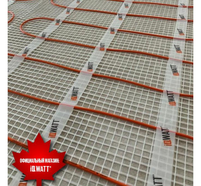 Тонкий самоклеящийся греющий мат IQ FLOOR MAT 150 Вт/м.кв - 12м²