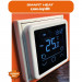 Программируемый терморегулятор с сенсорным дисплеем SMART HEAT BLACK
