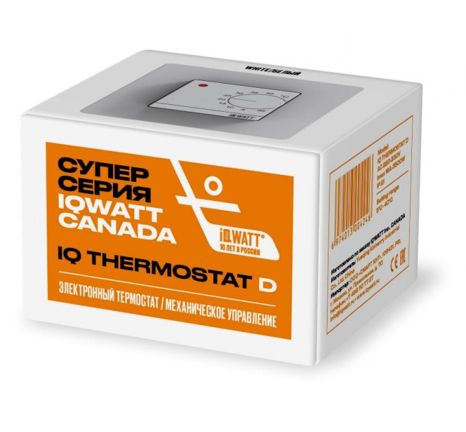 Электронный терморегулятор механическое управление IQ THERMOSTAT D white