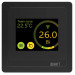 Программируемый терморегулятор с цветным сенсорным TFT дисплеем SMART HEAT Wi-Fi BLACK и голосовым управлением Алиса