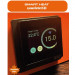 Программируемый терморегулятор с цветным сенсорным TFT дисплеем SMART HEAT Wi-Fi BLACK и голосовым управлением Алиса