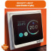 Программируемый терморегулятор с цветным сенсорным TFT дисплеем SMART HEAT Wi-Fi BLACK и голосовым управлением Алиса