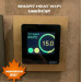 Программируемый терморегулятор с цветным сенсорным TFT дисплеем SMART HEAT Wi-Fi BLACK и голосовым управлением Алиса