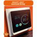 Программируемый терморегулятор с цветным сенсорным TFT дисплеем SMART HEAT Wi-Fi WHITE и голосовым управлением Алиса