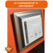 Электронный программируемый термостат IQ THERMOSTAT D серебристый металлик WI-FI