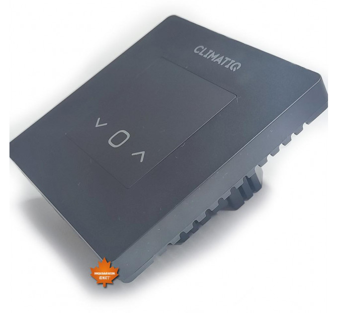 Электронный программируемый терморегулятор CLIMATIQ FD WI-FI черный