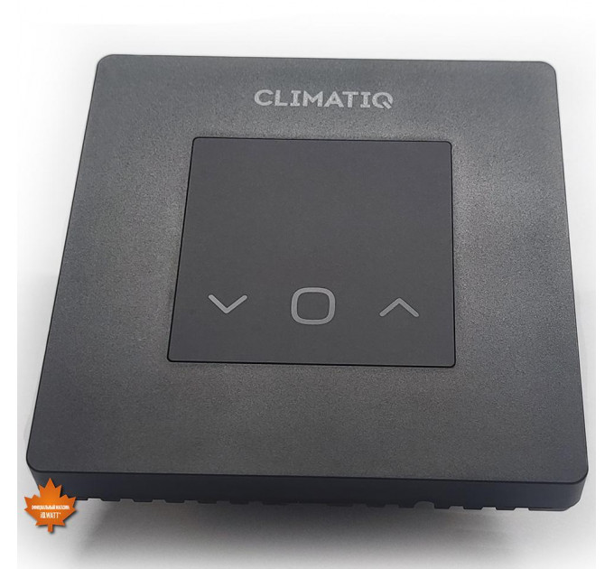 Электронный программируемый терморегулятор CLIMATIQ FD WI-FI черный