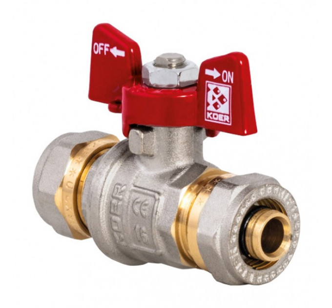 Кран для металлополимерных труб 20*20 LL0096 Koer