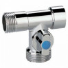 Кран сквозной для стиральной машины 1/2"х 3/4"х1/2" наружная-наружная-внутренняя резьба KR0103 Koer