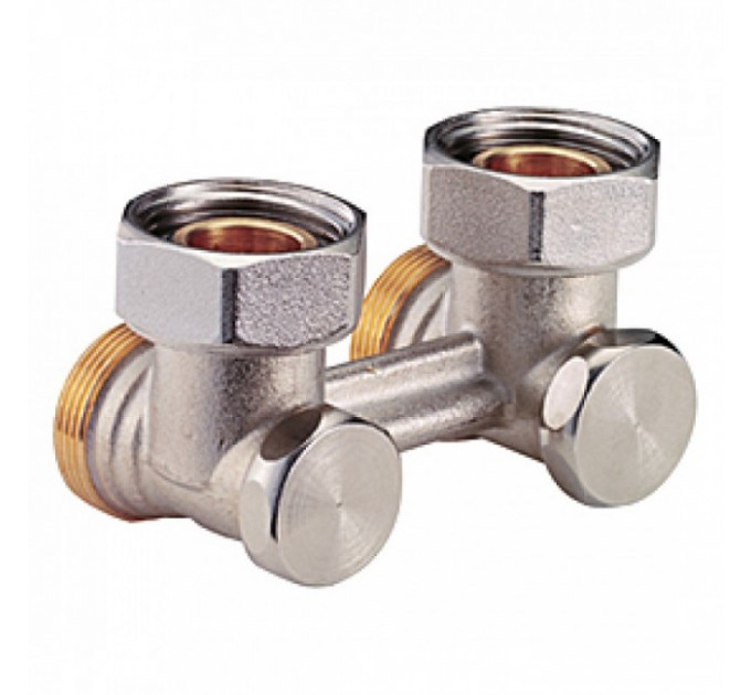 Узел нижнего подключения 3/4"F x 3/4"E угловой, для двухтрубных систем R388 Giacomini