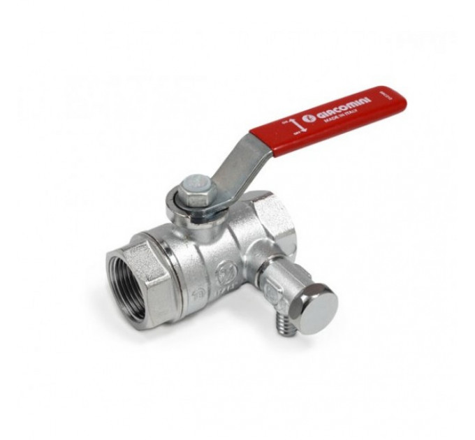 Кран шаровой 3/4" с внутренней-внутренней резьбой и сливом R250DS Giacomini