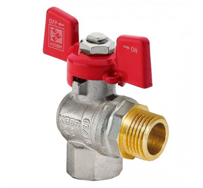 Кран шаровой 3/4" усиленный угловой внутренняя-наружная резьба KR5290 Koer