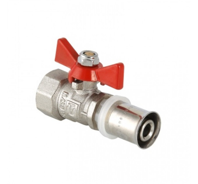 Кран шаровой под пресс, рукоятка бабочка 16*1/2" В VT.242.N.1604 Valtec