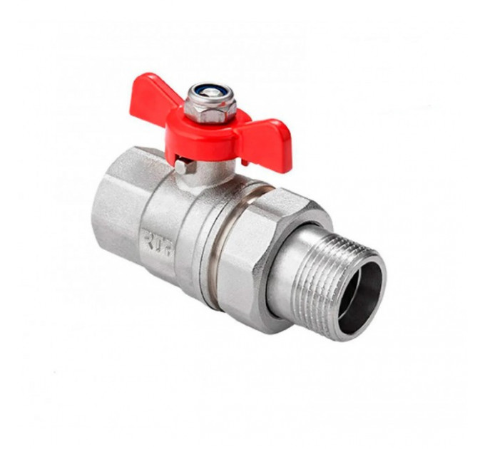 Кран шаровой с американкой 1" PN 25 бабочка RTP