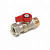 Кран шаровой с наружной резьбой для котлов и счетчиков 3/4"M x 3/4" R254P-1 Giacomini