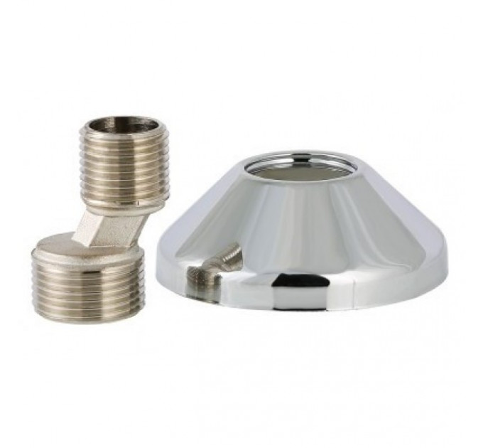 Эксцентрик 3/4" *1/2" с декоративной чашкой никель VTr.670.N.0504 Valtec