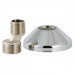 Эксцентрик 3/4" *1/2" с декоративной чашкой никель VTr.670.N.0504 Valtec