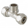 Тройник обжимной 20*1/2" с переходом на наружную резьбу VTm.333.N.200420 Valtec