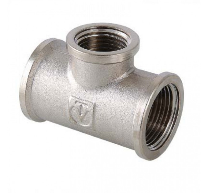 Тройник 1 1/4"- 1" -1 1/4" ввв хром VTr.750.N.0706 Valtec