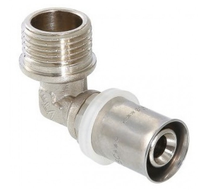 Угольник пресс с переходом на наружную резьбу 16*3/4" VTm.253.N.001605 Valtec