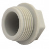 Заглушка 25х3/4" резьбовая серая PP-R Россия Valfex